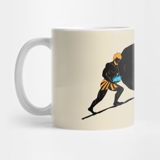 Sisyphus Scrolling Up That Hill (light tees) Mug